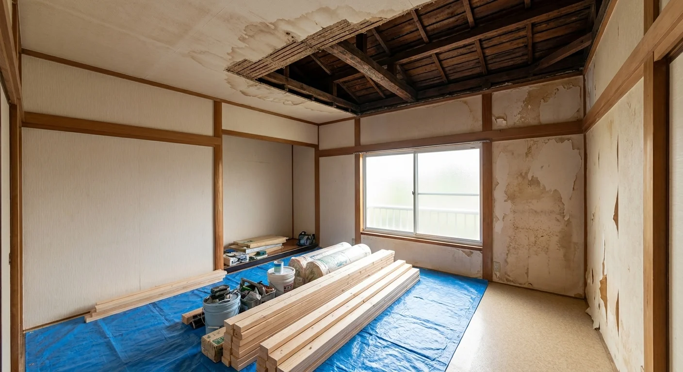 呉市の火災保険修理——費用相場と保険金の目安