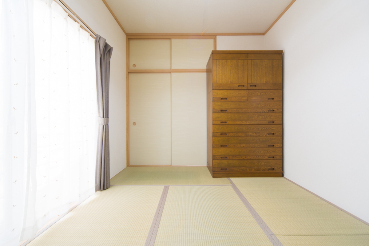 和モダンテイストに仕上げた主寝室