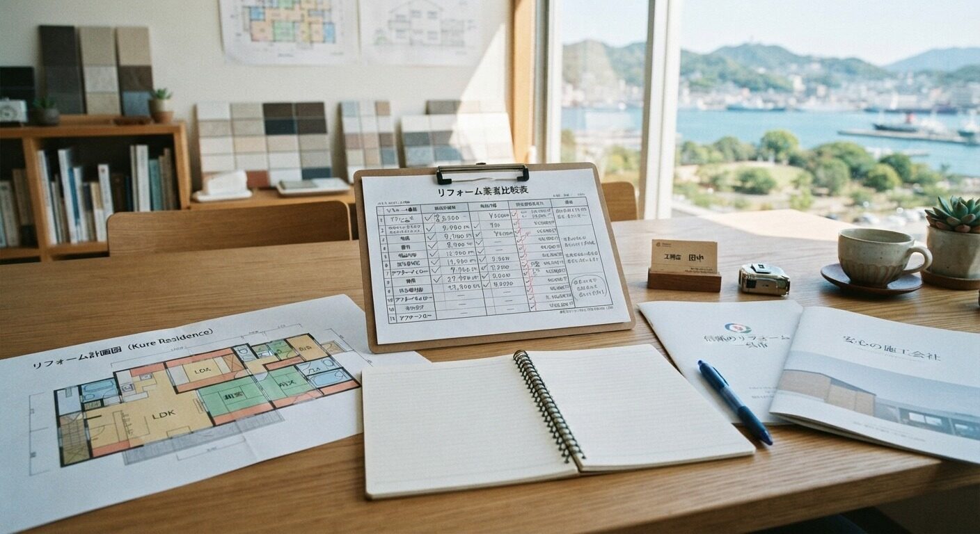 呉市でリフォーム業者を選ぶときの比較ポイント